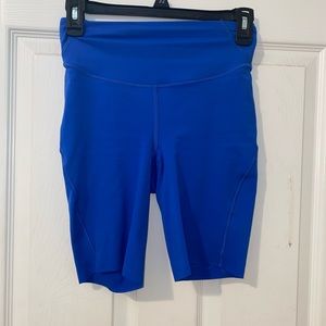 Blue Lululemon Biker Shorts